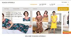 Desktop Screenshot of mukeshapparels.com